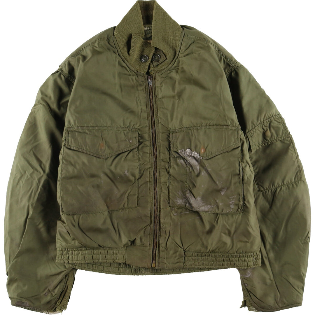 1960'S US Navy G-8 WEP Military Flight Jacket, Made in USA, Size 42L, Men's Size L, Vintage unclear Khaki type Vintage Second Hand