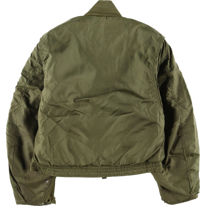 1960'S US Navy G-8 WEP Military Flight Jacket, Made in USA, Size 42L, Men's Size L, Vintage unclear Khaki type Vintage Second Hand