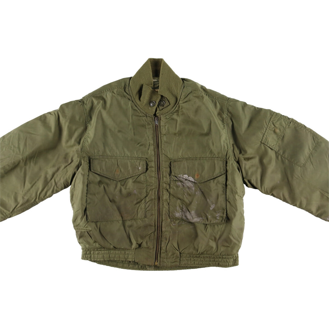 1960'S US Navy G-8 WEP Military Flight Jacket, Made in USA, Size 42L, Men's Size L, Vintage unclear Khaki type Vintage Second Hand