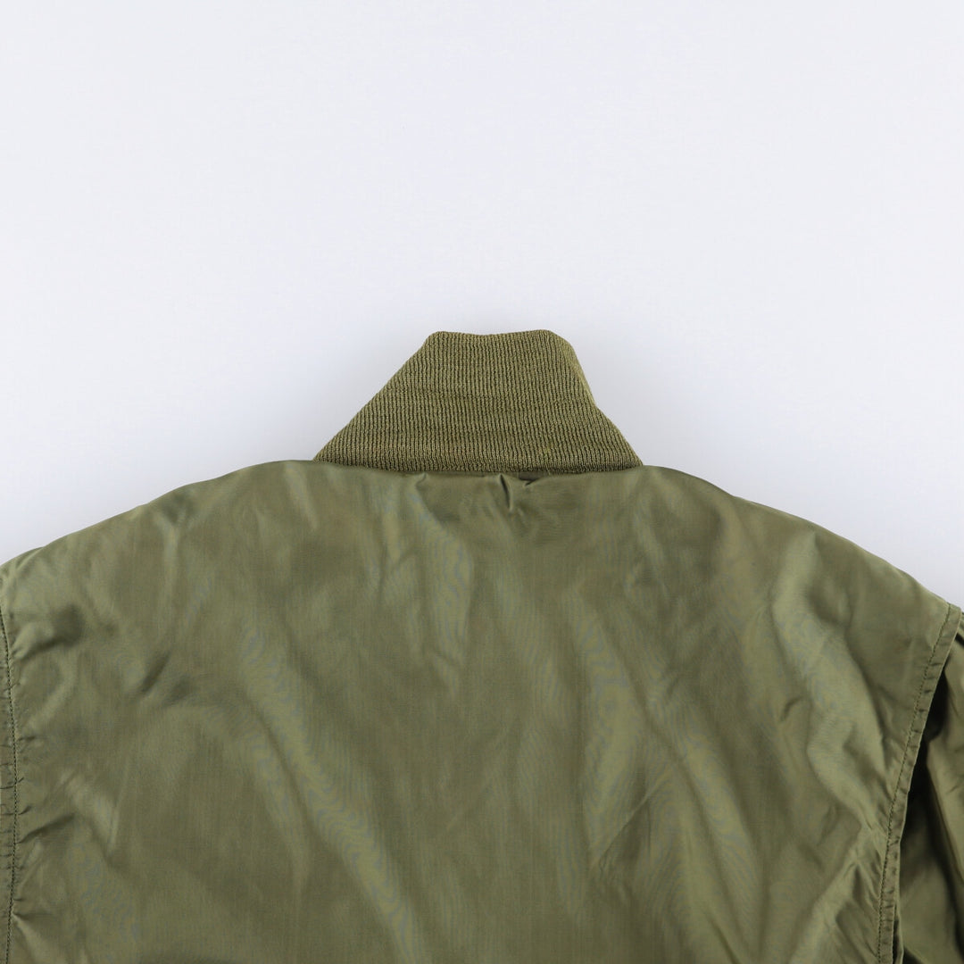 1960'S US Navy G-8 WEP Military Flight Jacket, Made in USA, Size 42L, Men's Size L, Vintage unclear Khaki type Vintage Second Hand
