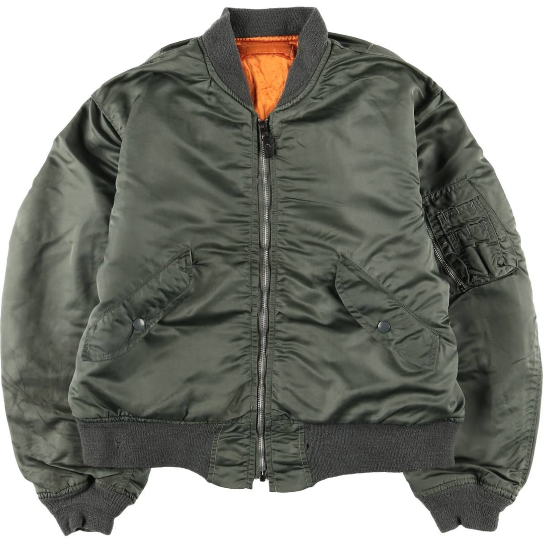 Vintage US Army L-2B Military Flight Jacket, Men's Size L unclear Khaki type Vintage Second Hand