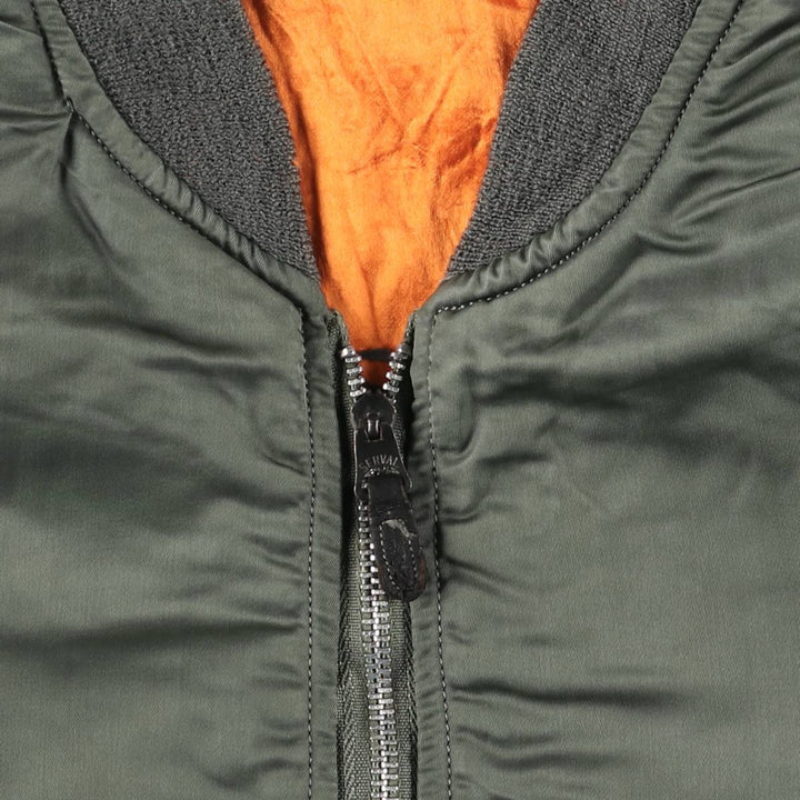 Vintage US Army L-2B Military Flight Jacket, Men's Size L unclear Khaki type Vintage Second Hand