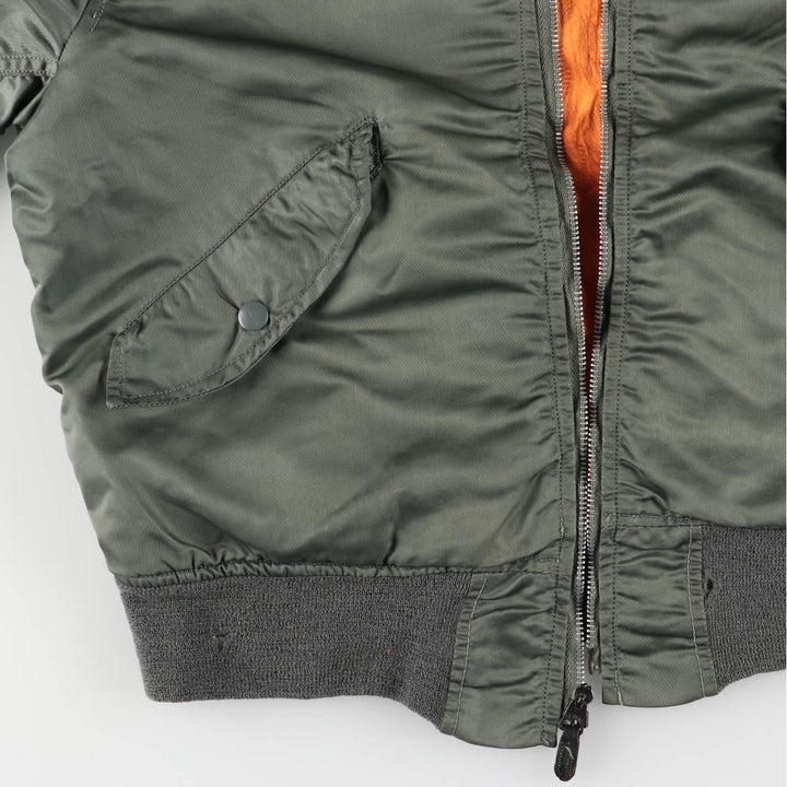 Vintage US Army L-2B Military Flight Jacket, Men's Size L unclear Khaki type Vintage Second Hand