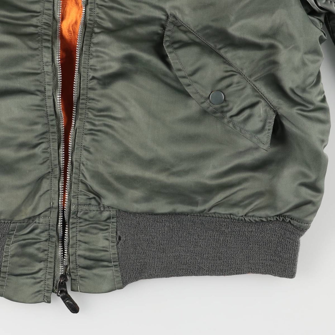 Vintage US Army L-2B Military Flight Jacket, Men's Size L unclear Khaki type Vintage Second Hand