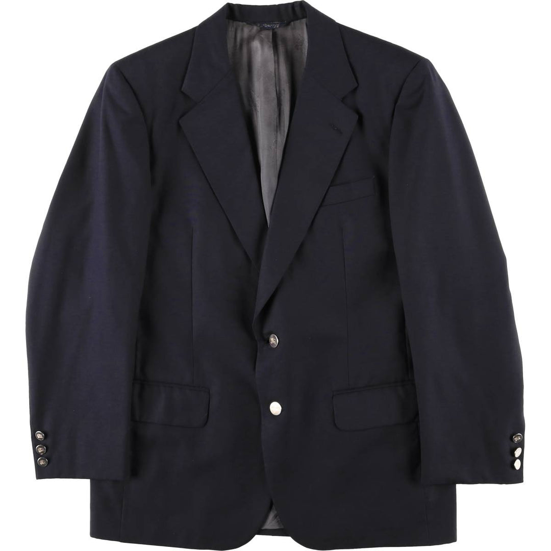 Burberry's wool tailored jacket, made in the USA, men's size M. wool navy blue type Vintage Second Hand