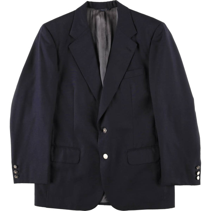 Burberry's wool tailored jacket, made in the USA, men's size M. wool navy blue type Vintage Second Hand