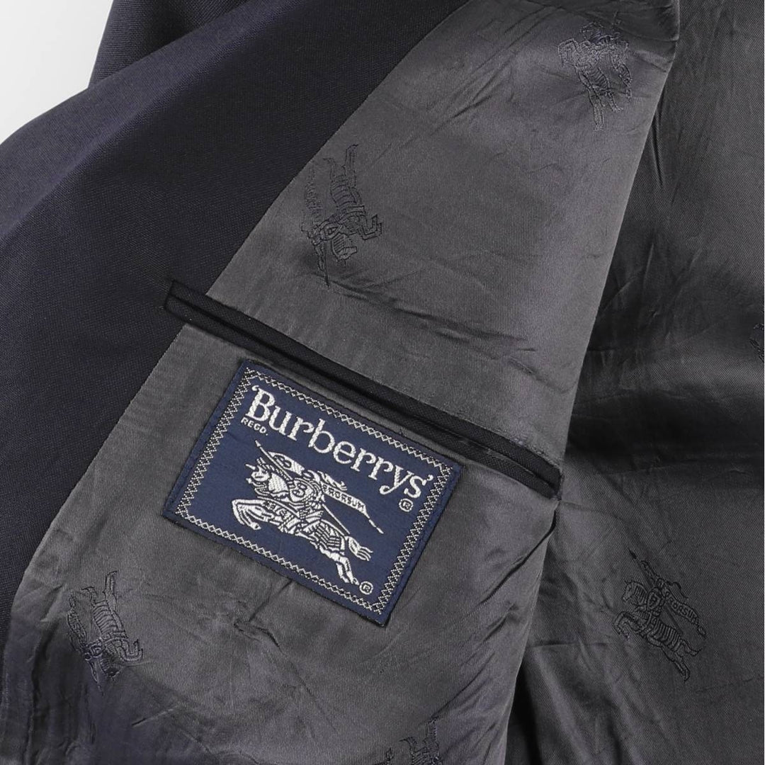 Burberry's wool tailored jacket, made in the USA, men's size M. wool navy blue type Vintage Second Hand