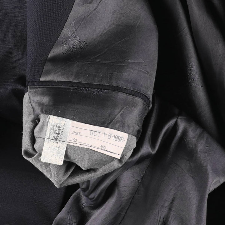 Burberry's wool tailored jacket, made in the USA, men's size M. wool navy blue type Vintage Second Hand