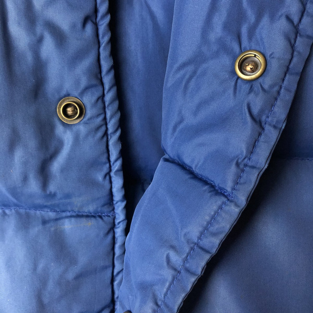 Special Price: 80s-90'S Vintage LL Bean Goose Down Vest, Men's Size L Nylon blue type Vintage Second Hand