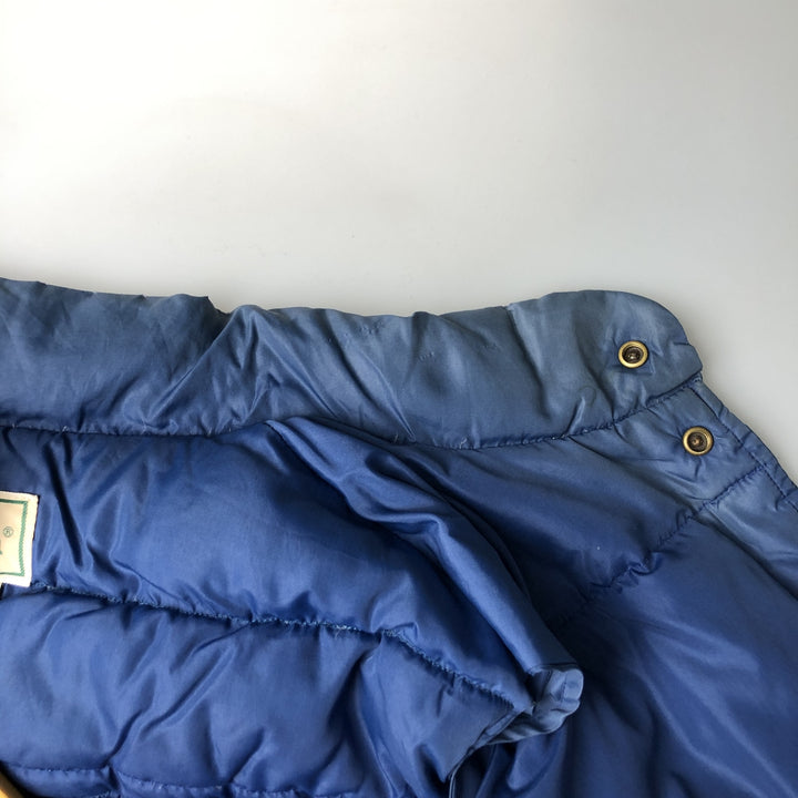 Special Price: 80s-90'S Vintage LL Bean Goose Down Vest, Men's Size L Nylon blue type Vintage Second Hand