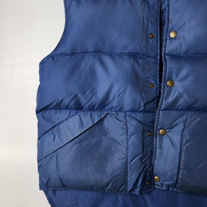 Special Price: 80s-90'S Vintage LL Bean Goose Down Vest, Men's Size L Nylon blue type Vintage Second Hand