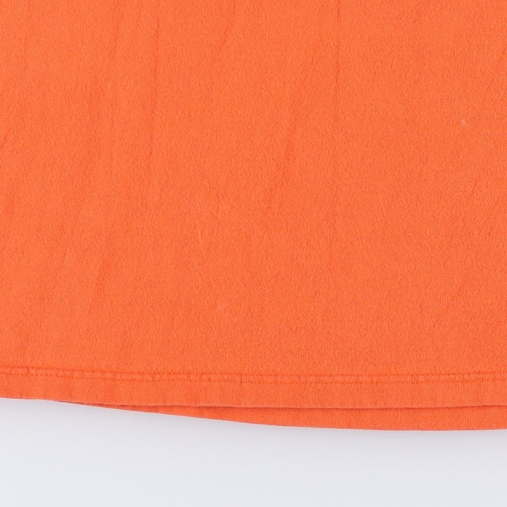 2000'S Harley-Davidson Pin-Up Girl Fire Pattern Long Sleeve T-Shirt, Made in USA, Men's Size XL cotton orange type Vintage Second Hand