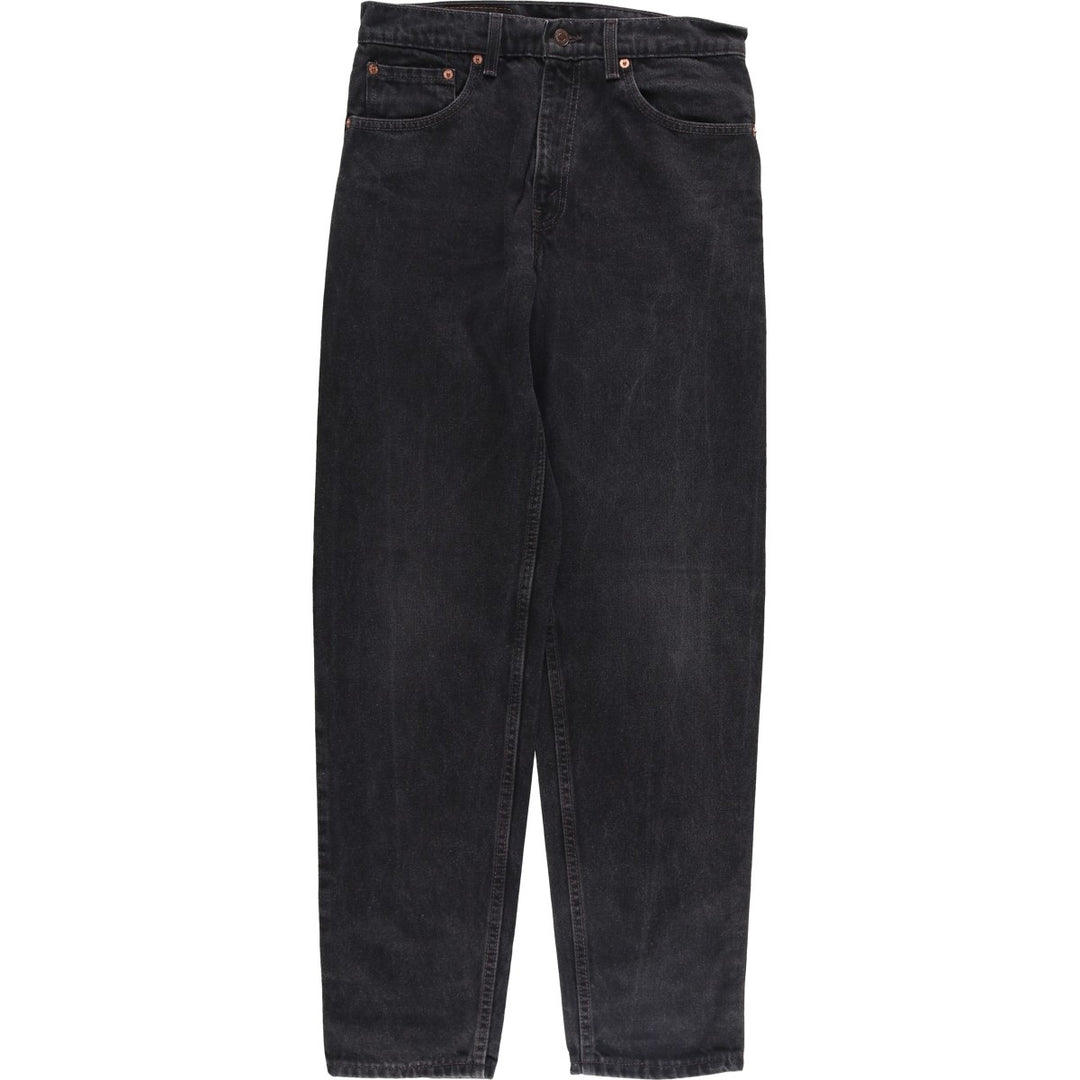 90'S Levi's 00550-0260 Relaxed Fit Tapered Leg Black Denim Pants, Made in USA, Men's Size W30 cotton black type Vintage Second Hand