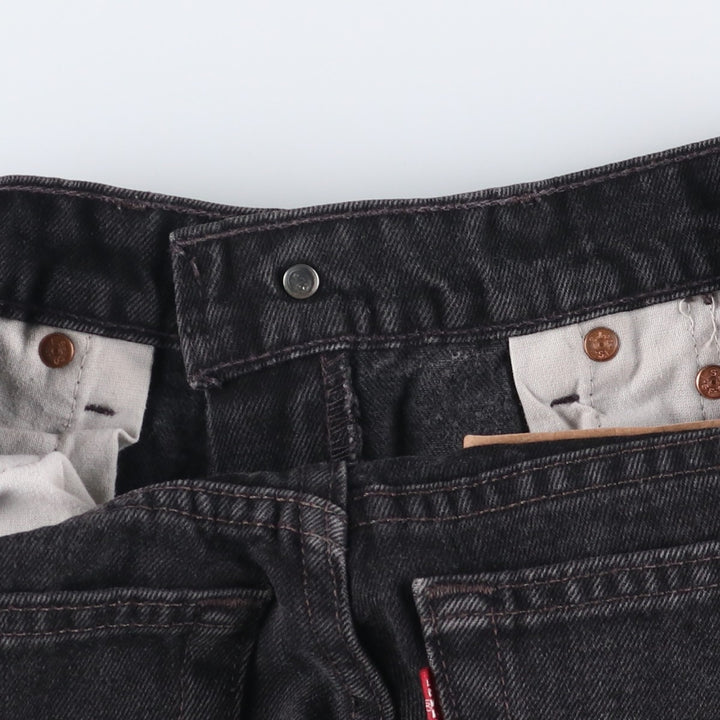 90'S Levi's 00550-0260 Relaxed Fit Tapered Leg Black Denim Pants, Made in USA, Men's Size W30 cotton black type Vintage Second Hand