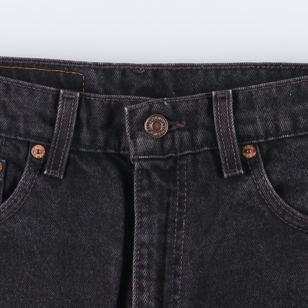 90'S Levi's 00550-0260 Relaxed Fit Tapered Leg Black Denim Pants, Made in USA, Men's Size W30 cotton black type Vintage Second Hand