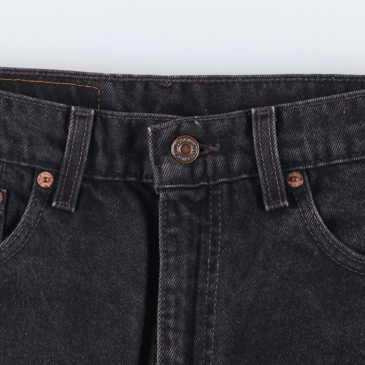 90'S Levi's 00550-0260 Relaxed Fit Tapered Leg Black Denim Pants, Made in USA, Men's Size W30 cotton black type Vintage Second Hand