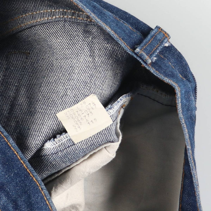 ~1990'S Levi's 505-0217 Straight Denim Pants, Made in USA, Women's Size L (equivalent to W29), Vintage unclear blue type Vintage Second Hand