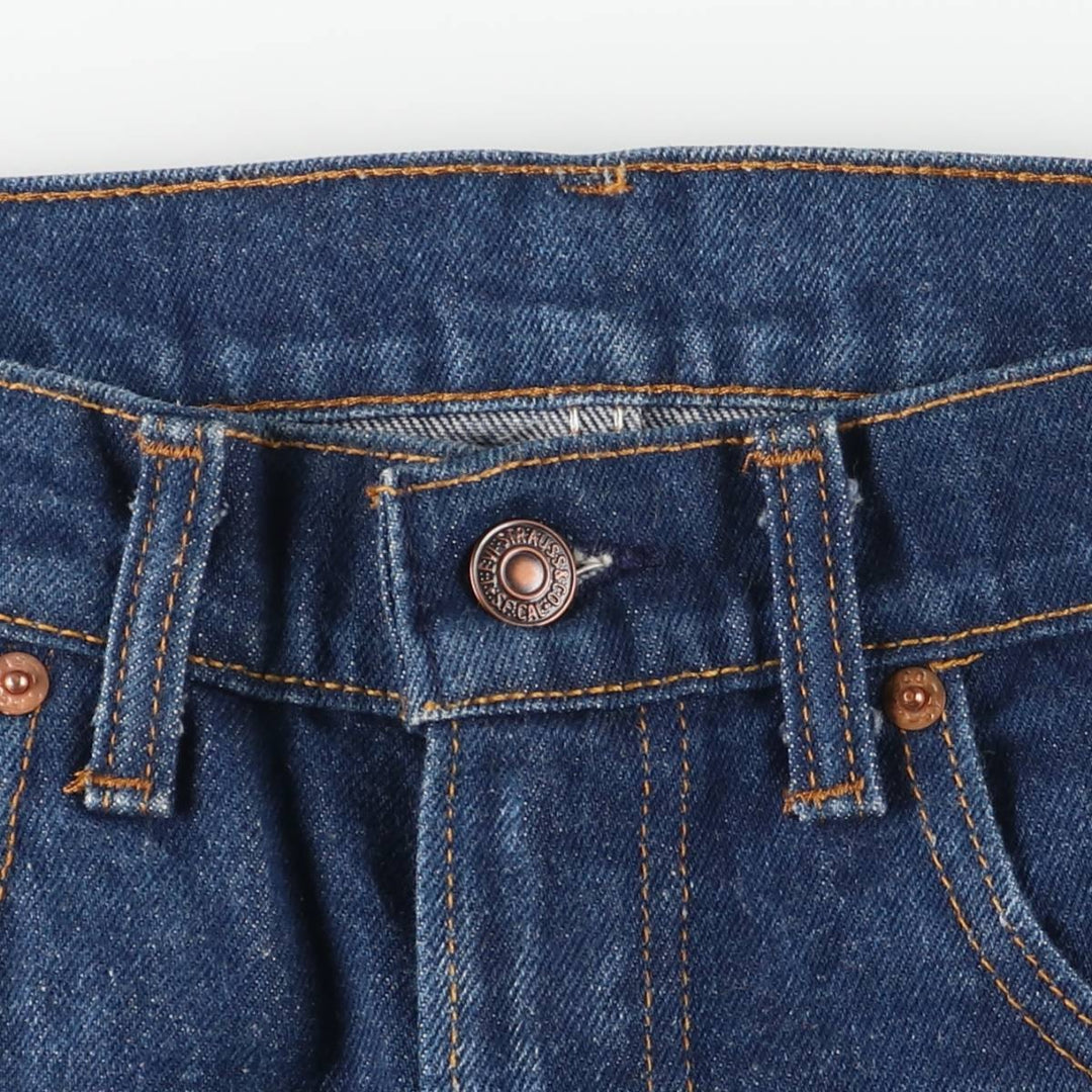 ~1990'S Levi's 505-0217 Straight Denim Pants, Made in USA, Women's Size L (equivalent to W29), Vintage unclear blue type Vintage Second Hand
