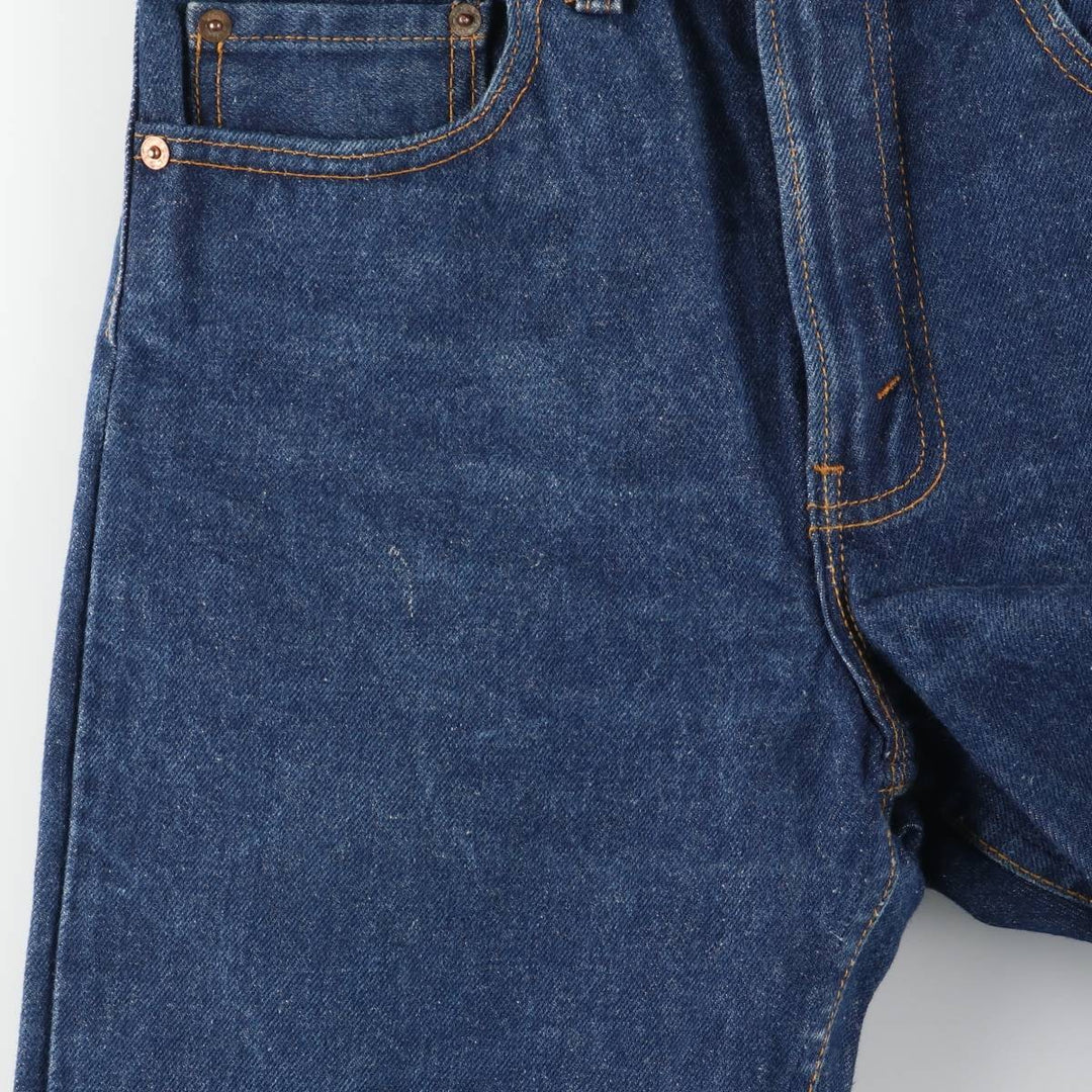 ~1990'S Levi's 505-0217 Straight Denim Pants, Made in USA, Women's Size L (equivalent to W29), Vintage unclear blue type Vintage Second Hand