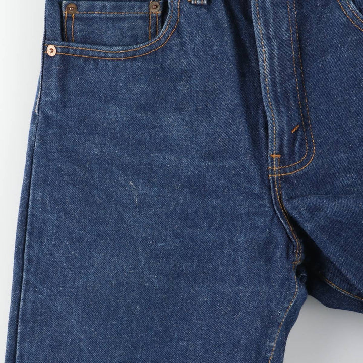 ~1990'S Levi's 505-0217 Straight Denim Pants, Made in USA, Women's Size L (equivalent to W29), Vintage unclear blue type Vintage Second Hand