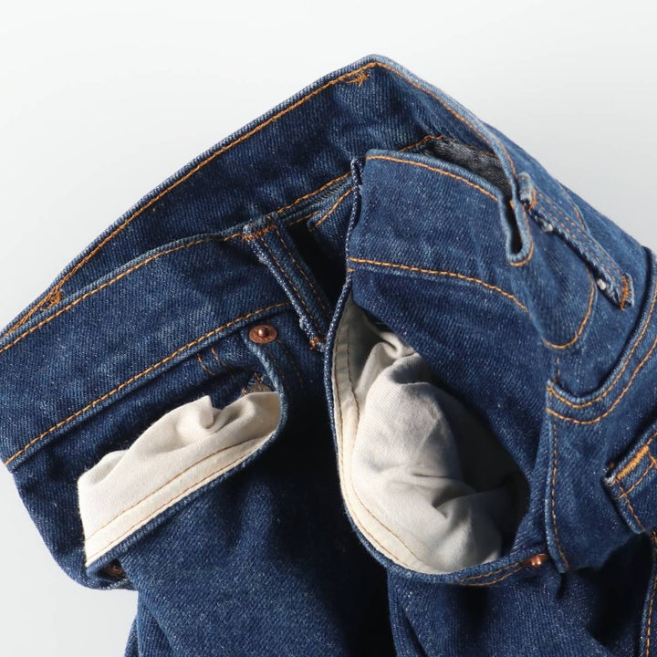 ~1990'S Levi's 505-0217 Straight Denim Pants, Made in USA, Women's Size L (equivalent to W29), Vintage unclear blue type Vintage Second Hand