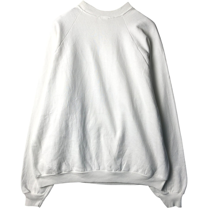 90'S Big Size 101 Dalmatians Large Print Character Sweatshirt, Made in USA, Men's Size XXXL cotton white type Vintage Second Hand