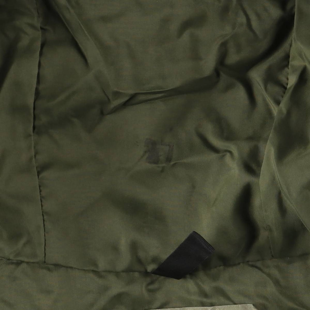 Authentic 1990'S US Military Camouflage Pattern Woodland Camo ECWCS 1st Gen Late Model Military Gore-Tex Parka, Made in USA, Medium Short Nylon Khaki type Vintage Second Hand