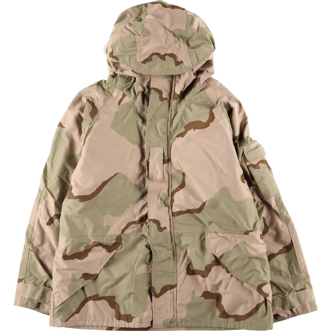 Authentic 2000'S US Military Camouflage Pattern 3C Desert Camo ECWCS 1st Gen Late Model Military Gore-Tex Parka, Made in USA, Size X-LARGE-REGULAR unclear Beige type Vintage Second Hand