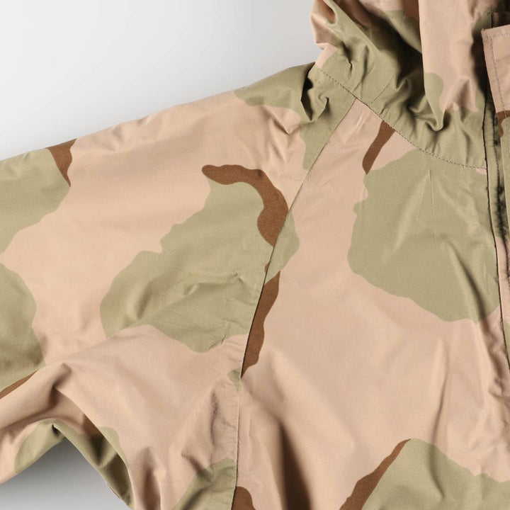 Authentic 2000'S US Military Camouflage Pattern 3C Desert Camo ECWCS 1st Gen Late Model Military Gore-Tex Parka, Made in USA, Size X-LARGE-REGULAR unclear Beige type Vintage Second Hand