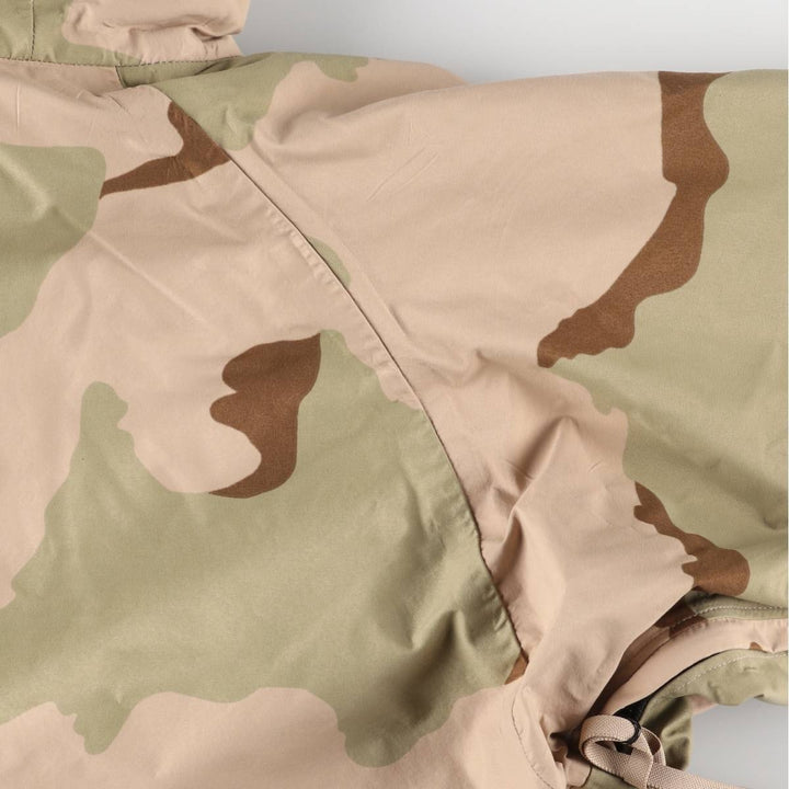 Authentic 2000'S US Military Camouflage Pattern 3C Desert Camo ECWCS 1st Gen Late Model Military Gore-Tex Parka, Made in USA, Size X-LARGE-REGULAR unclear Beige type Vintage Second Hand