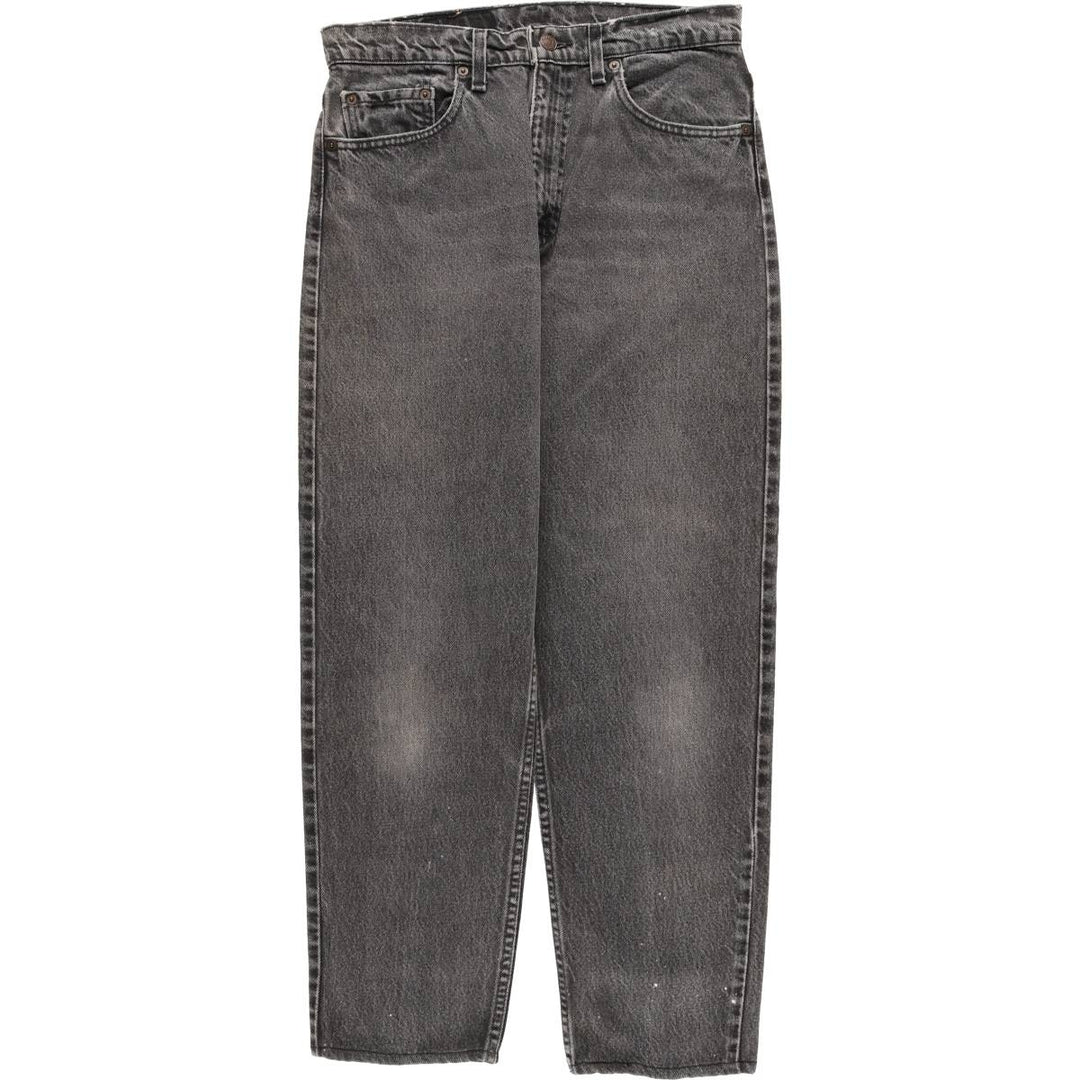 90'S Levi's 560-0260 Relax Fit Tapered Leg Black Denim Pants, Men's Size W31 unclear black type Vintage Second Hand