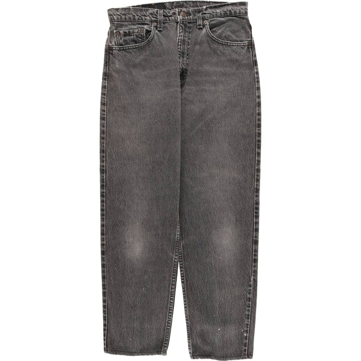 90'S Levi's 560-0260 Relax Fit Tapered Leg Black Denim Pants, Men's Size W31 unclear black type Vintage Second Hand