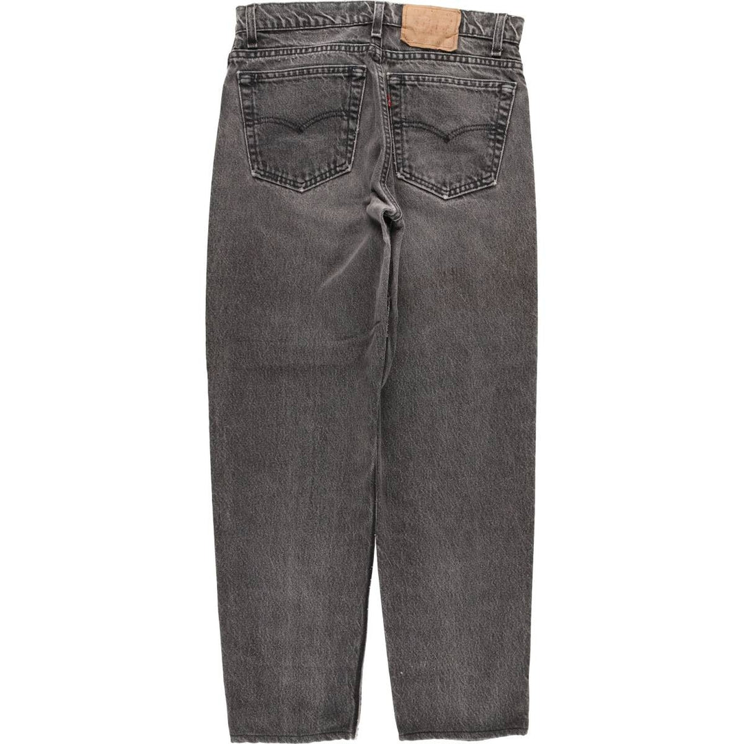 90'S Levi's 560-0260 Relax Fit Tapered Leg Black Denim Pants, Men's Size W31 unclear black type Vintage Second Hand