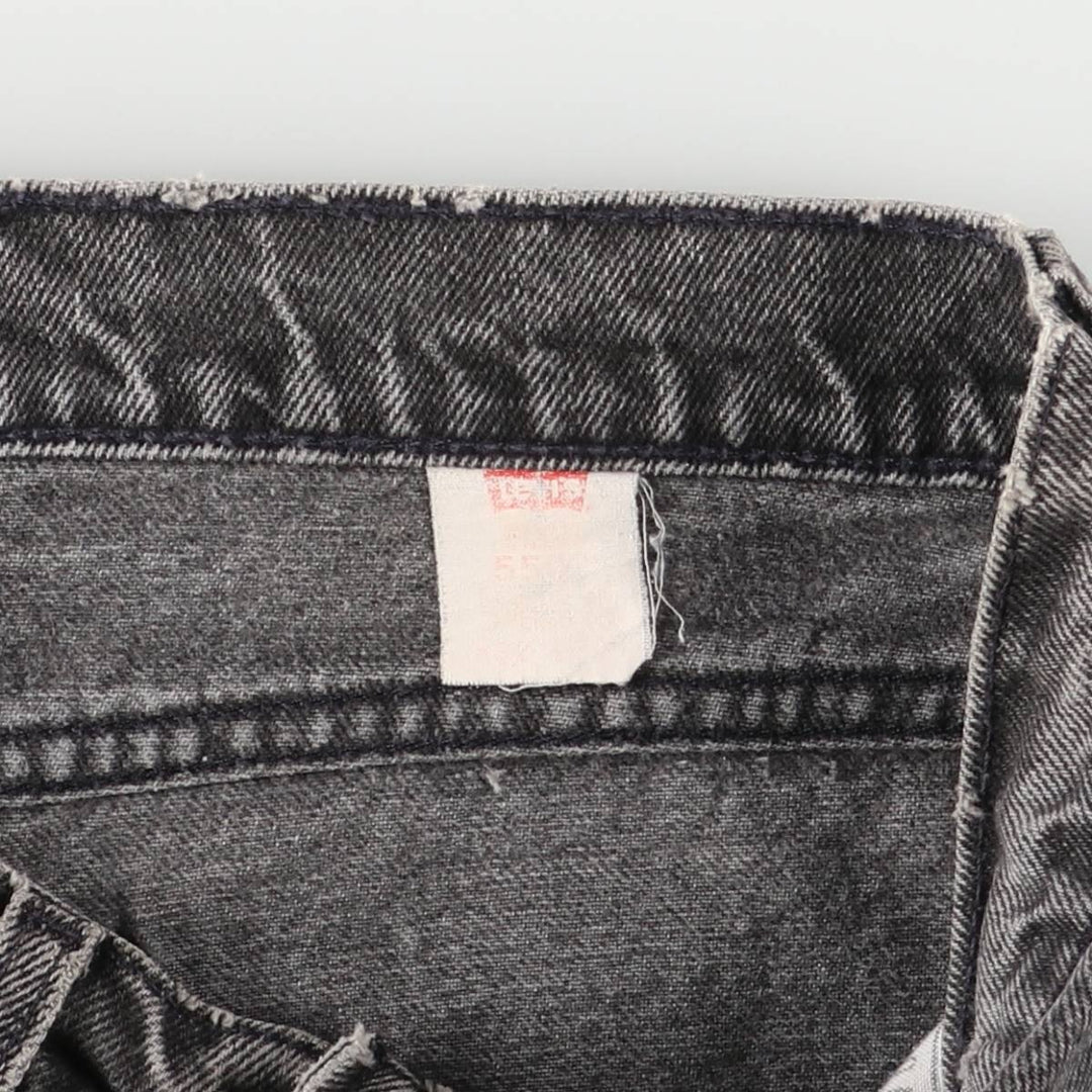 90'S Levi's 560-0260 Relax Fit Tapered Leg Black Denim Pants, Men's Size W31 unclear black type Vintage Second Hand