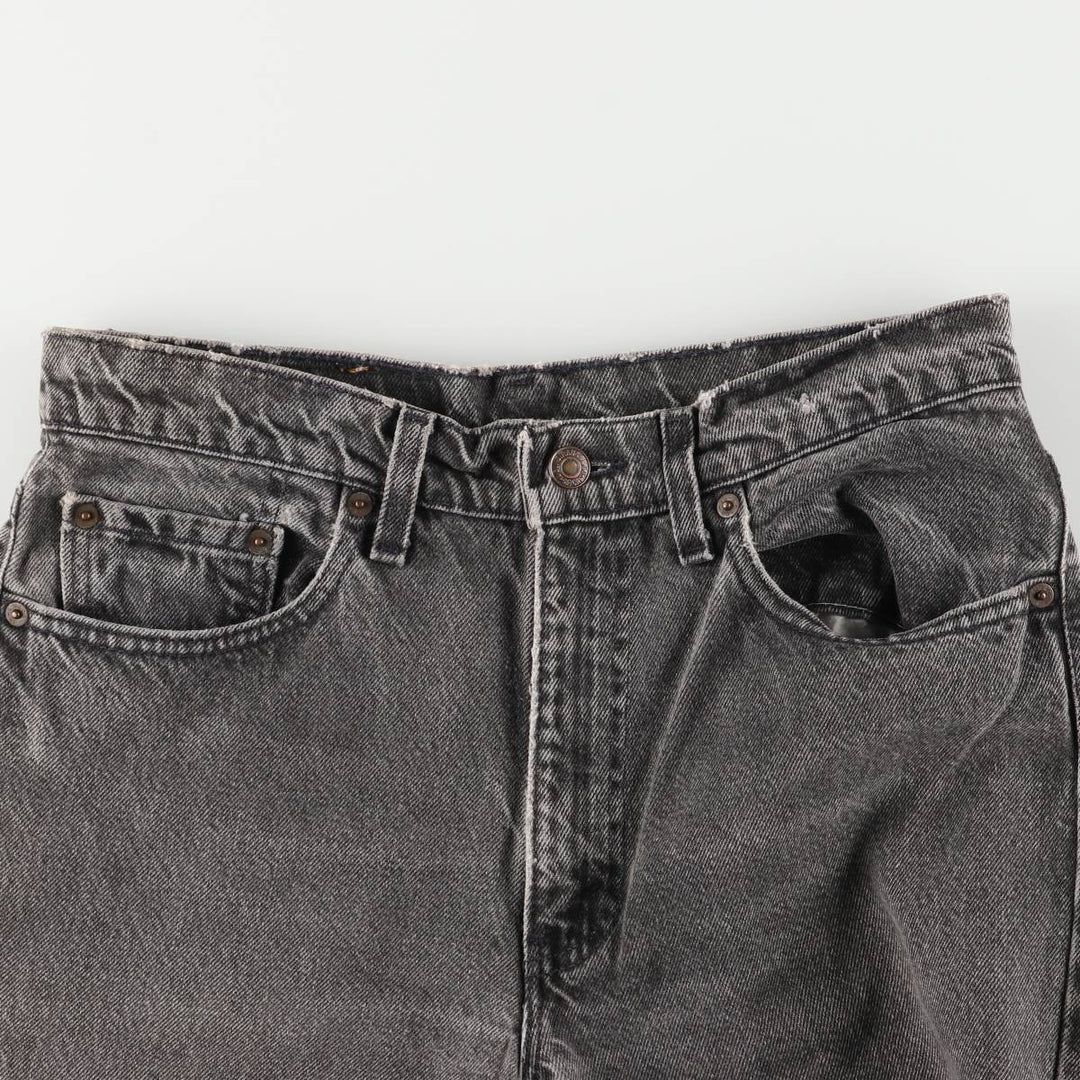 90'S Levi's 560-0260 Relax Fit Tapered Leg Black Denim Pants, Men's Size W31 unclear black type Vintage Second Hand