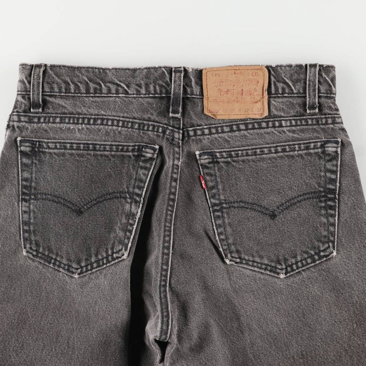90'S Levi's 560-0260 Relax Fit Tapered Leg Black Denim Pants, Men's Size W31 unclear black type Vintage Second Hand