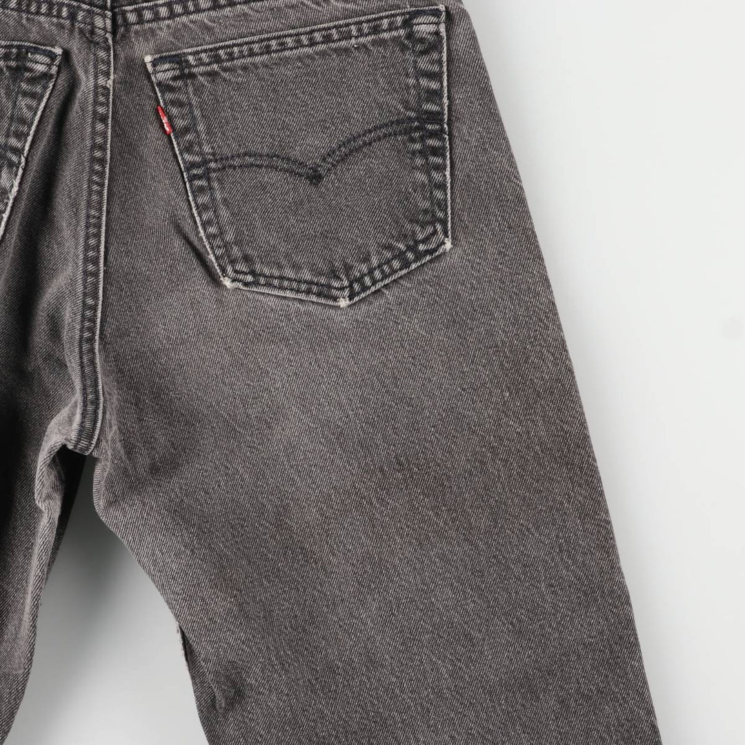 90'S Levi's 560-0260 Relax Fit Tapered Leg Black Denim Pants, Men's Size W31 unclear black type Vintage Second Hand