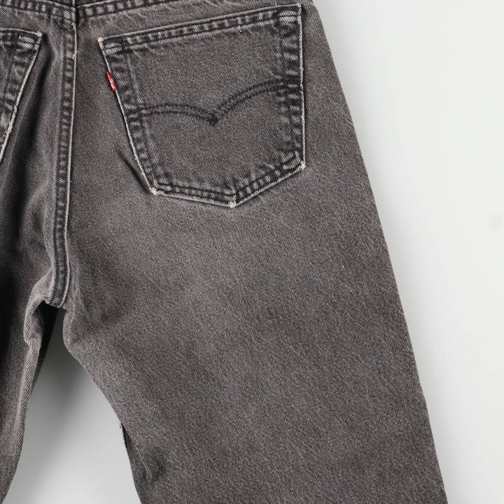 90'S Levi's 560-0260 Relax Fit Tapered Leg Black Denim Pants, Men's Size W31 unclear black type Vintage Second Hand