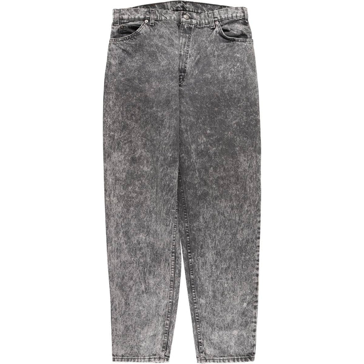 Levi's Chemical Wash Tapered Denim Pants, Size W35L34 (Men's Size W34) unclear black type Vintage Second Hand