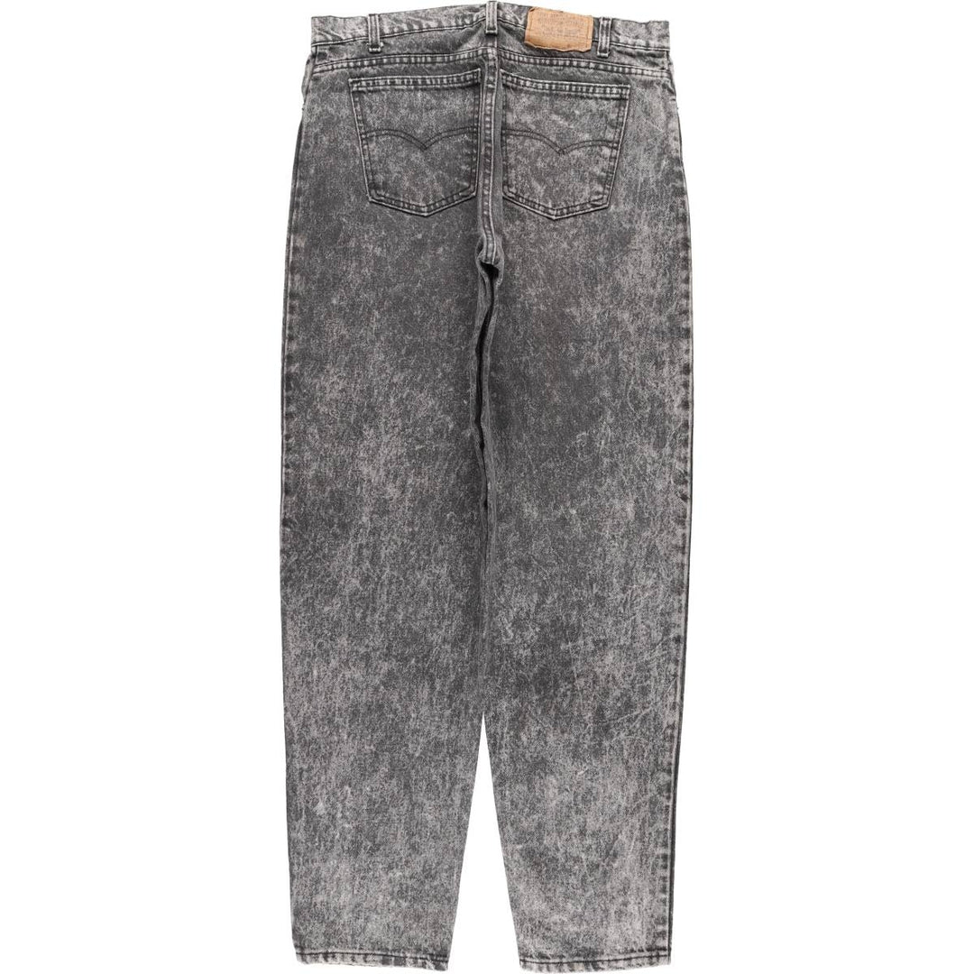 Levi's Chemical Wash Tapered Denim Pants, Size W35L34 (Men's Size W34) unclear black type Vintage Second Hand