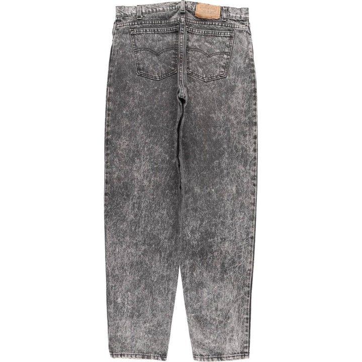 Levi's Chemical Wash Tapered Denim Pants, Size W35L34 (Men's Size W34) unclear black type Vintage Second Hand