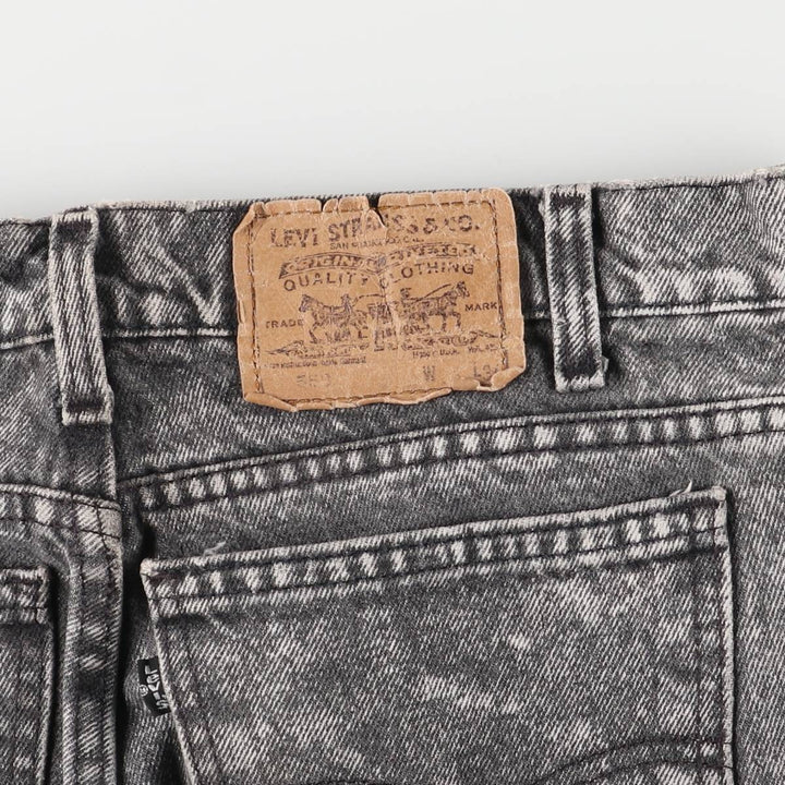 Levi's Chemical Wash Tapered Denim Pants, Size W35L34 (Men's Size W34) unclear black type Vintage Second Hand