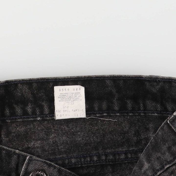 90'S Levi's Relaxed Fit Black Denim Tapered Denim Pants with Orange Tabs, Made in USA, Men's Size 34 cotton black type Vintage Second Hand