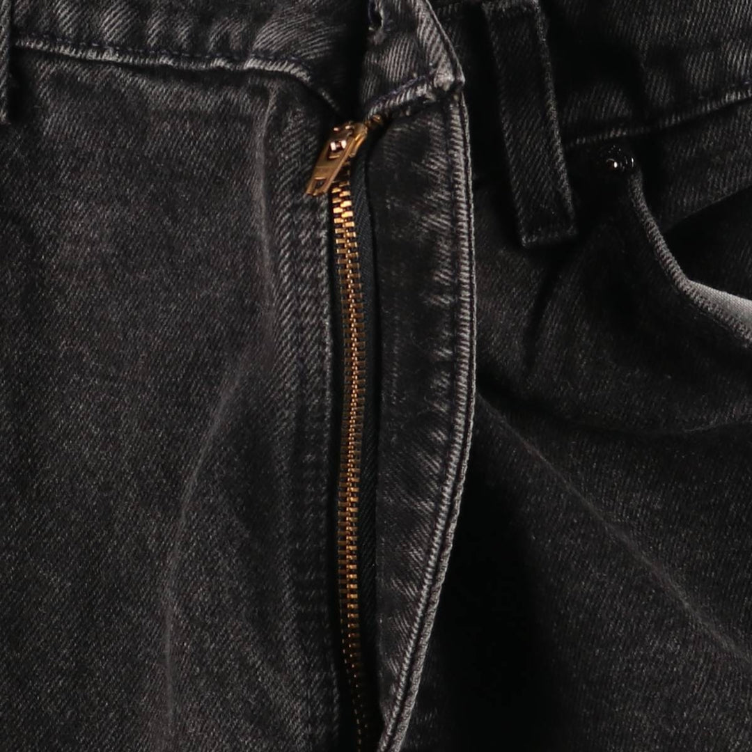 90'S Levi's Relaxed Fit Black Denim Tapered Denim Pants with Orange Tabs, Made in USA, Men's Size 34 cotton black type Vintage Second Hand