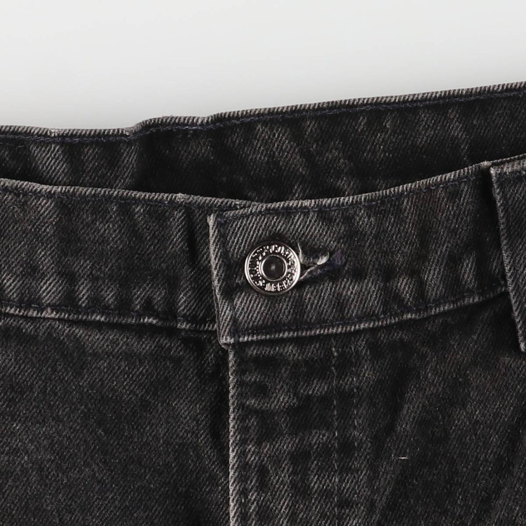 90'S Levi's Relaxed Fit Black Denim Tapered Denim Pants with Orange Tabs, Made in USA, Men's Size 34 cotton black type Vintage Second Hand