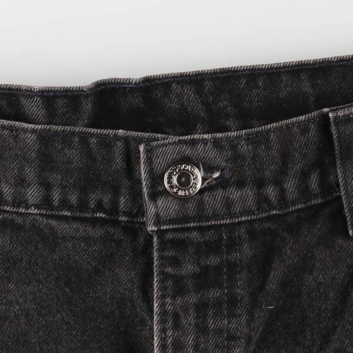 90'S Levi's Relaxed Fit Black Denim Tapered Denim Pants with Orange Tabs, Made in USA, Men's Size 34 cotton black type Vintage Second Hand
