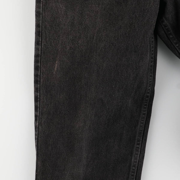 90'S Levi's Relaxed Fit Black Denim Tapered Denim Pants with Orange Tabs, Made in USA, Men's Size 34 cotton black type Vintage Second Hand