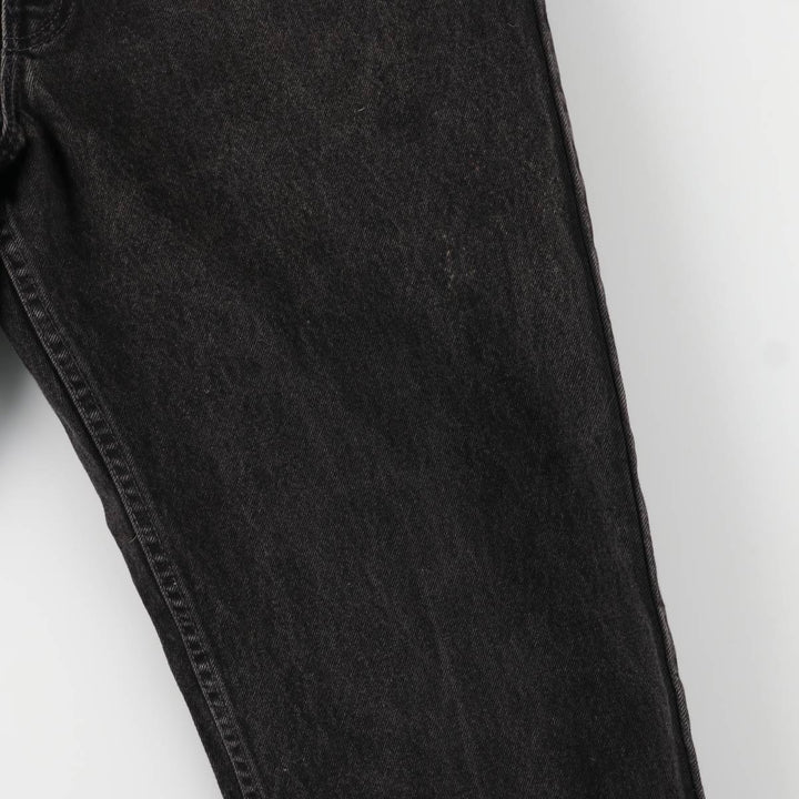 90'S Levi's Relaxed Fit Black Denim Tapered Denim Pants with Orange Tabs, Made in USA, Men's Size 34 cotton black type Vintage Second Hand