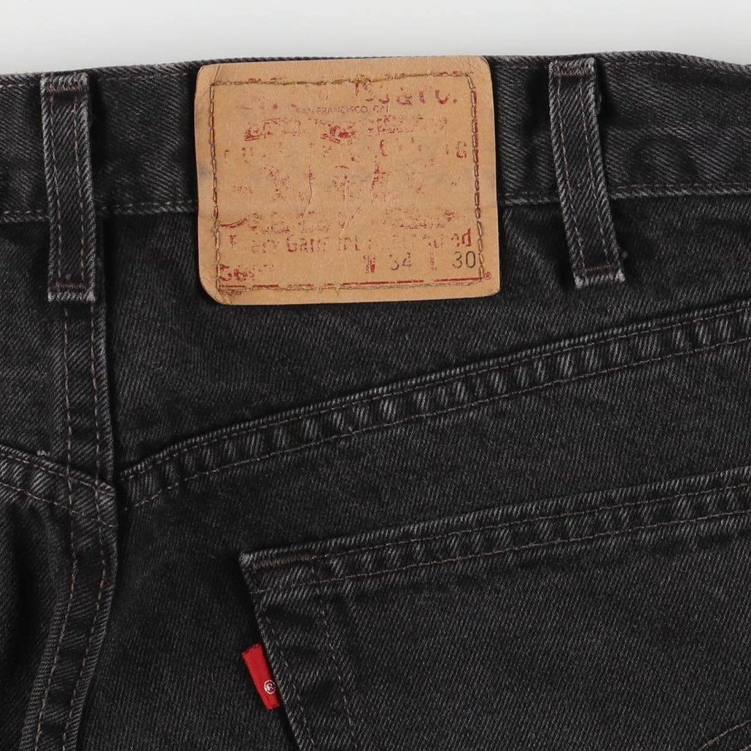 2000'S Levi's RED TAB black denim tapered denim pants, men's size W33 unclear black type Vintage Second Hand