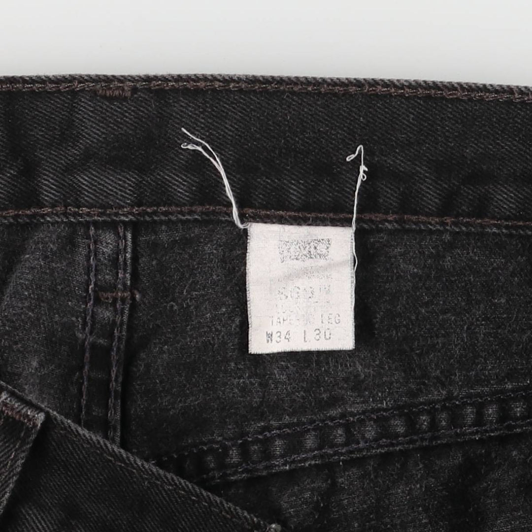 2000'S Levi's RED TAB black denim tapered denim pants, men's size W33 unclear black type Vintage Second Hand